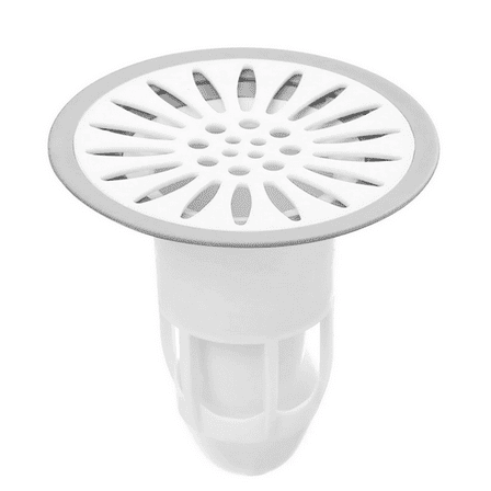 3-Pack Bathtub Drain Hair Catcher,Hair Catcher Strainer Drain Protector Trap for Bathtub, Reusable Plastic Shower Hair Catcher,For Bathroom Tub Shower Kitchen Laundry Floor Drain,7.5x8.5cm(White)