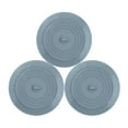 thumbnail image 1 of 3-Pack Bathtub Stopper Plug | 6-Inch Flat Cover for Sinks & Drains | Soft Rubber Hair Catcher for Kitchen Bathroom Laundry Use, 1 of 3