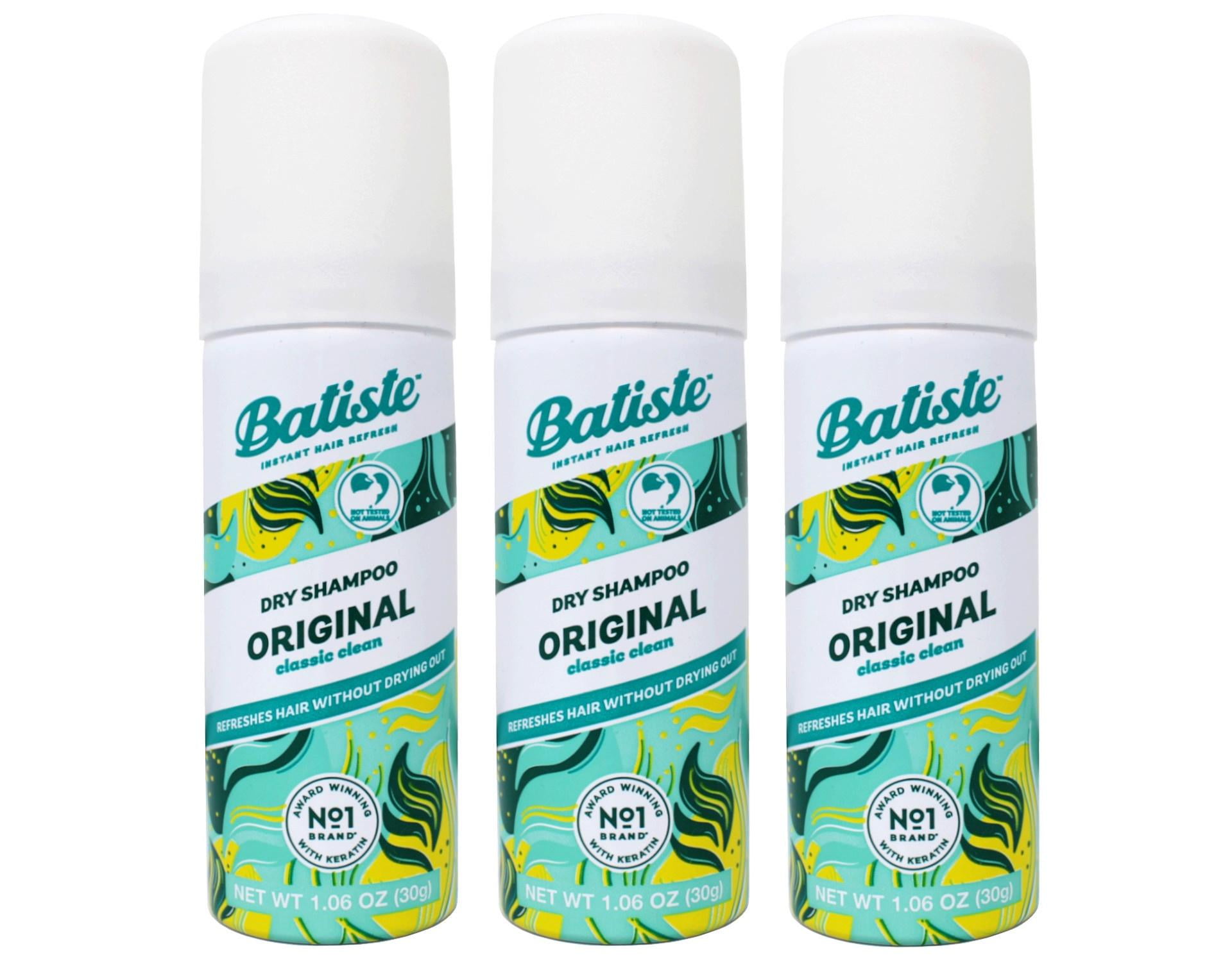 3 Pack - Batiste Original Dry Shampoo Travel Size 1.6 fl oz Each