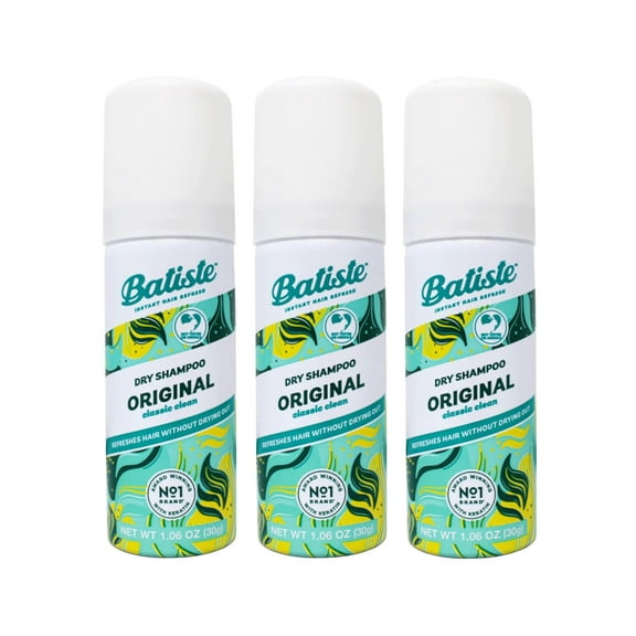 3 Pack - Batiste Original Dry Shampoo Travel Size 1.6 fl oz Each