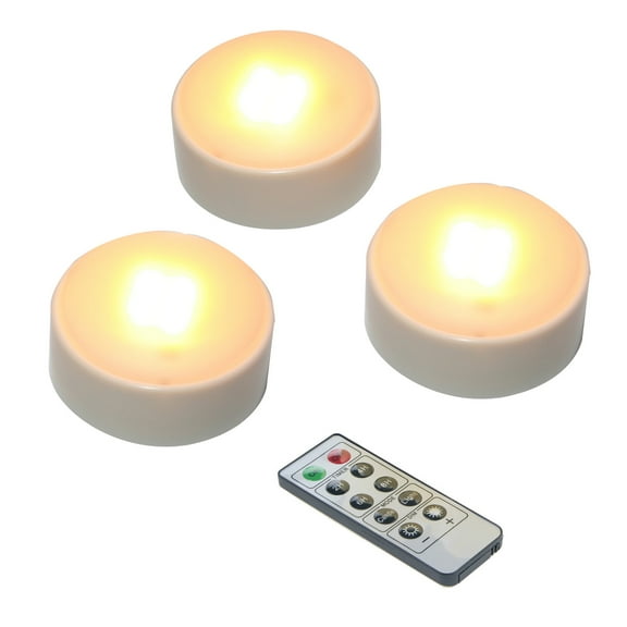 3 Pack Battery Operated LED Pumpkin Light with Remote and Timer Halloween Jack-O-Lantern, Realistic Plastic Flickering Bright Electric Flameless Candle for Party Decor Holiday Decoration White Color