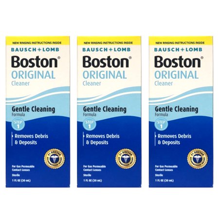 3 Pack - Bausch & Lomb Boston Cleaner Original Formula 1oz Each