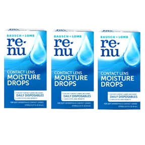 3 Pack - renu MultiPlus Lubricating & Rewetting Drops From Bausch + Lomb 8 mL (0.27 fl. oz.)