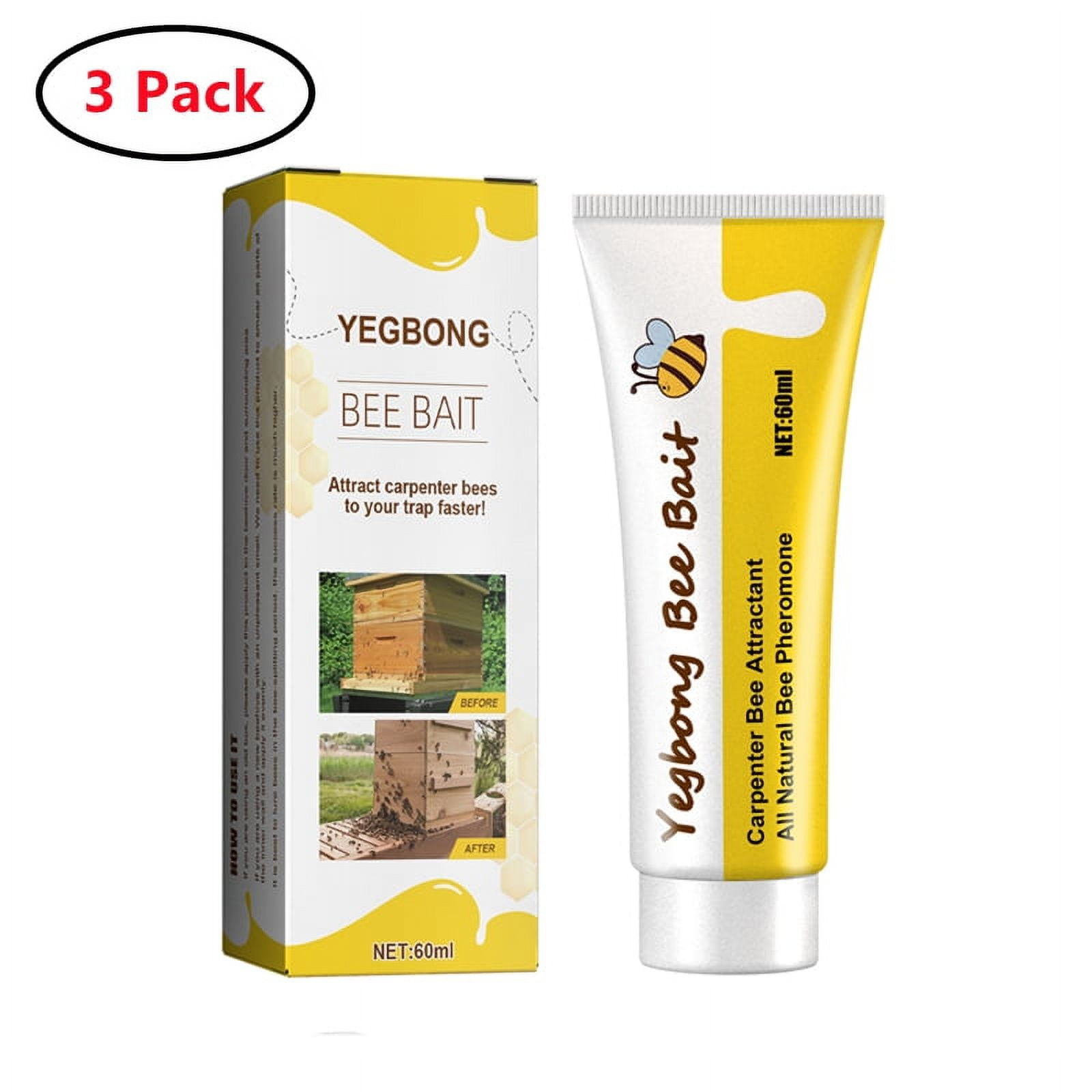 3 Pack Bee Attractant,Bee Trap Lure Attract More Bees to Your Traps All