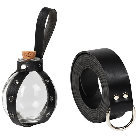 3 Pack Belt Witch Glass Bottle Clear Bottle Holster Belt Accessories Elastic Belt Belt It Cowboy Belt Men Western Stin Leather Belt Composite Belt Leather Suite Men Rim Belt Plumber Belt Buckle Belt