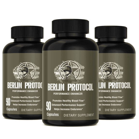 (3 Pack) Berlin Protocol Supplement Advanced Formula, Berlin Protocol For Men, Berlin Protocol Capsules - 270 Count