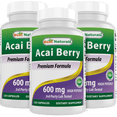 thumbnail image 1 of 3 Pack Best Naturals Acai Berry 600 mg 120 Capsules, 1 of 2