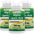 thumbnail image 1 of 3 Pack Best Naturals Alpha Lipoic Acid 300 mg 120 Capsules, 1 of 2