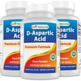 thumbnail image 1 of 3 Pack Best Naturals D-Aspartic Acid Pure 8 Oz Powder | Testosterone Booster, 1 of 7