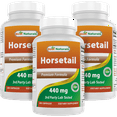 thumbnail image 1 of 3 Pack Best Naturals Horsetail 440 mg 180 Capsules, 1 of 7