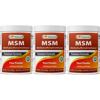 Organic Sulfur Crystals (MSM) – 100% Pure – Joint Pain & Arthritis Relief – 15g, 25g, 50g