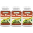 thumbnail image 1 of 3 Pack Best Naturals Zinc Citrate 30 mg 120 Tablets | Immune Support, 1 of 7
