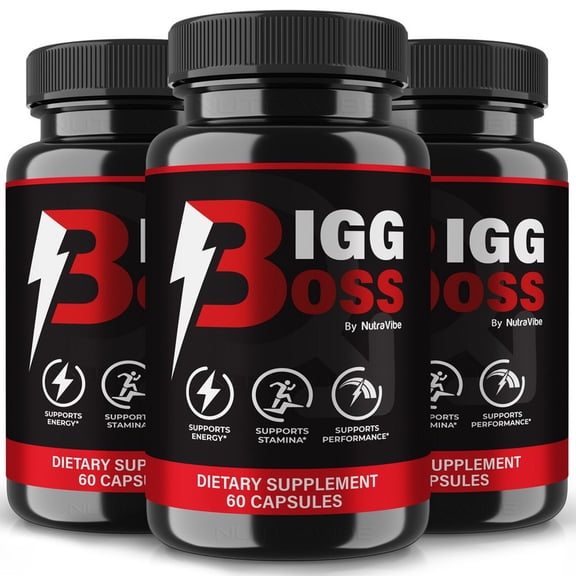 (3 Pack) Bigg Boss  Original BiggBoss Capsules with a Natural Daily Blend for Wellness |Clean, Gentle, Easy-to-Swallow Pills (180 Capsules)