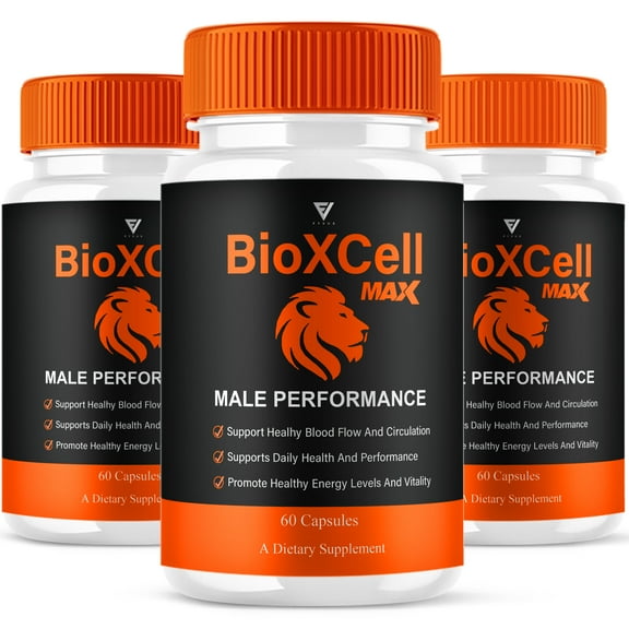 (3 Pack) BioXCell Max Performance Supplement, BioXCells Capsules (180 Capsules)