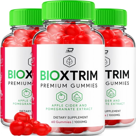 (3 Pack) BioXtrim ACV Gummies - BioXtrim Apple Cider Vinegar Gummy Supplement for Energy - BioXtrim Keto Gummies Dietary Supplement (180 Gummies)