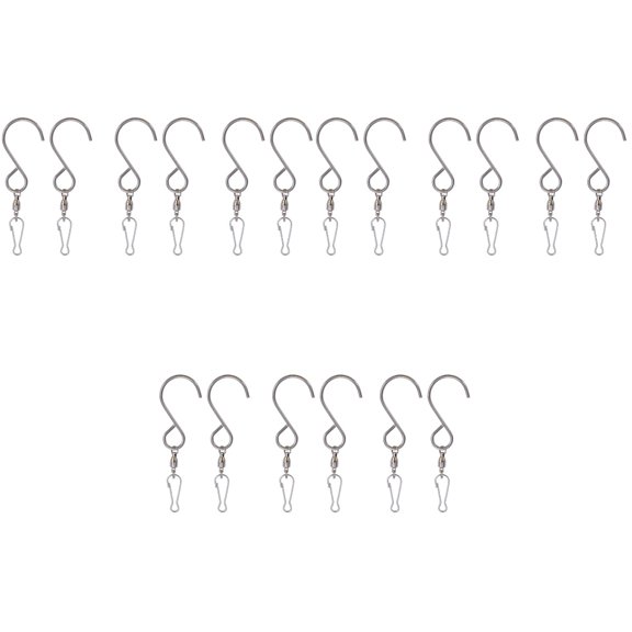 3 Count Rail Smart Skipping Rope Lantern Hook Hooks Bearing Wind Chime Silver
