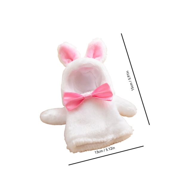 3-Pack Bird Clothes Winter Warm Sweaters With Bowknot Design For Parrots White Rabbit Style Fabric