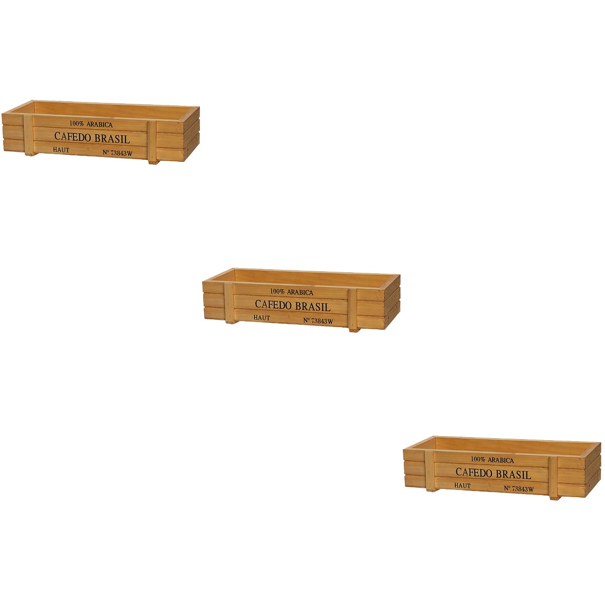 3 Pack Bitters Bottle Storage Box Vintage Decor Wood Case Storage Case