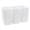 thumbnail image 1 of 3-Pack Black 4.5 Gallon Plastic Trash Can Wastebasket, Garbage Container Bin, 1 of 14