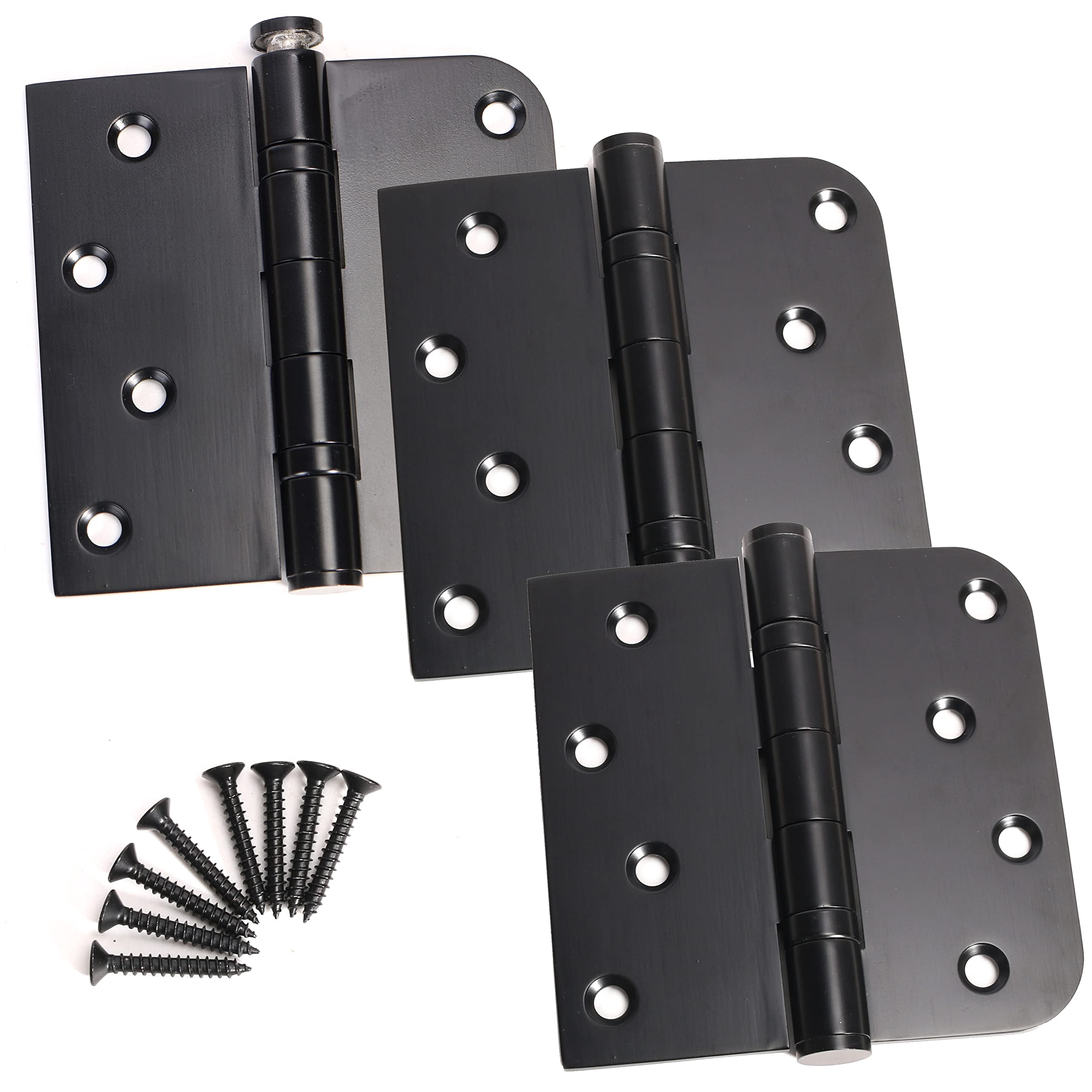 3 Pack Black Heavy Duty Pin Removable 4