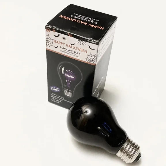 3 Pack Black Light Bulbs A19 120V 75W Standard E26 Medium Screw Base Dimmable