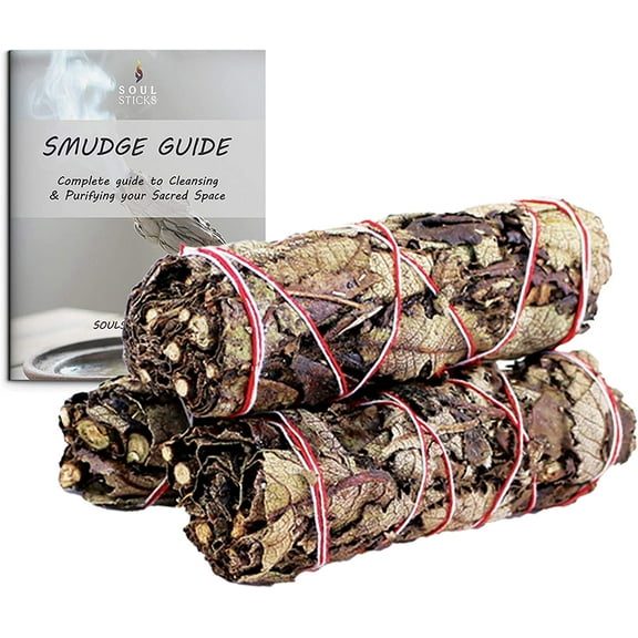 3 Pack Black Sage Smudge Stick Bundle | 3 Pack Black Sage Sticks for Cleansing, Energy Clearing, Smudging, & Positive Vibes
