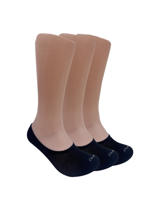 Men's Black Mesh Socks, Casual No-Show, 3 Pack