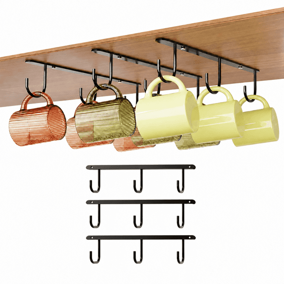 Kicken Rak Under Cupboard Mug Racks for Kitchen Storage