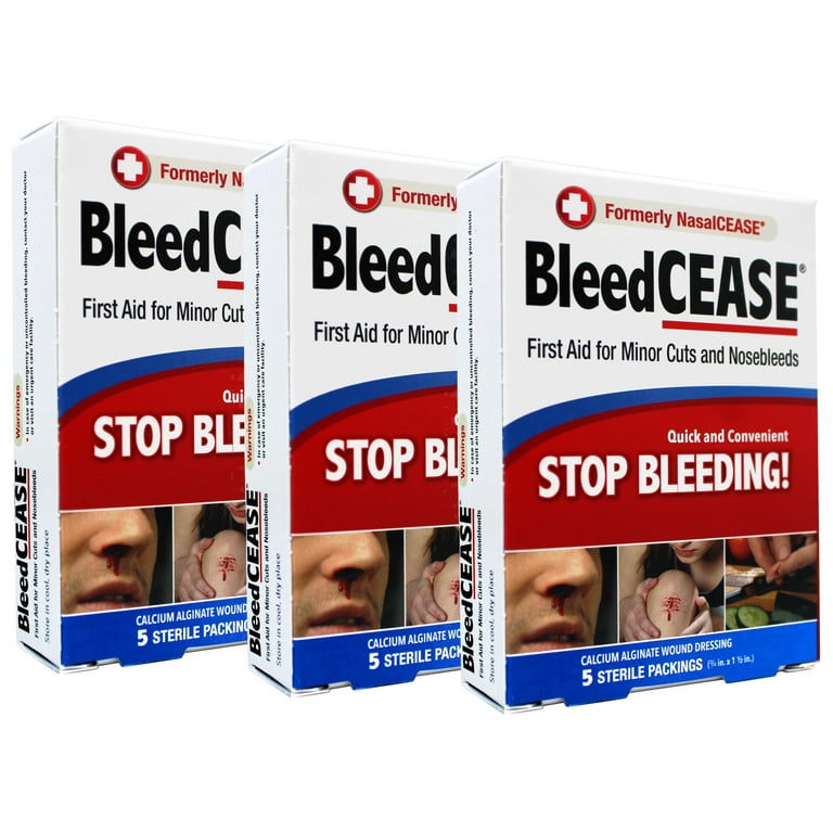 3 Pack - BleedCease Stop Bleeding First Aid, Cuts
