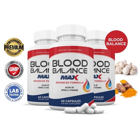 (3 Pack) Blood Balance Max Advanced Formula 1295MG 180 Capsules