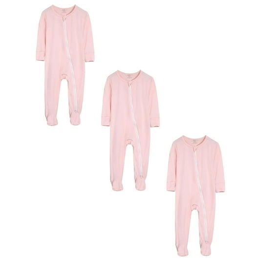 3 Pack Bodysuit Baby Long Sleeve Sleeper Cotton Base Onesie Pajamas Baby Boy Clothes 18-24 Months