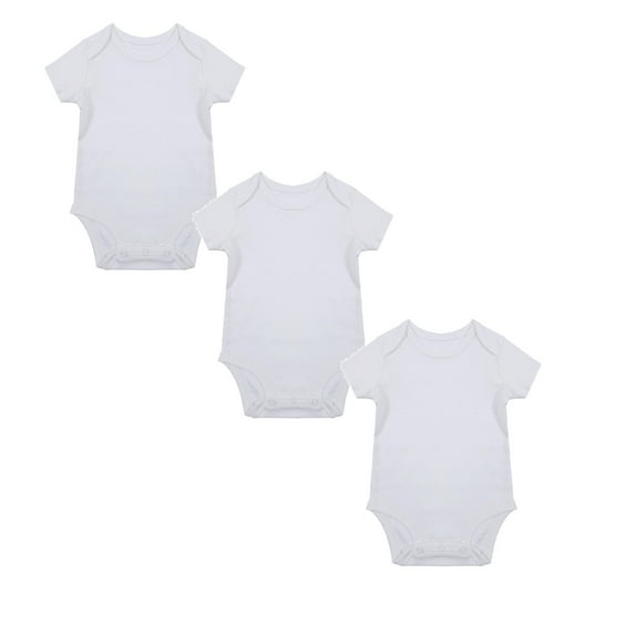 3 Pack Baby Girls Boys Bodysuit Baby Short Sleeve Bodysuits Organic Cotton Base Onesie Pajamas Baby Boy's Clothing 0-3 Months