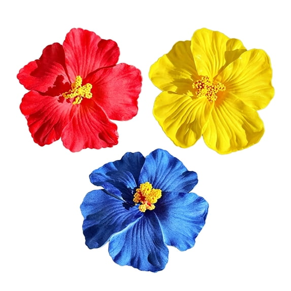 3 Pack Bohemian Hawaiian Flower Hair Clips, Hair Accessories for Beach Party Daily Wear