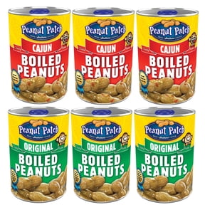 3 Pack Boiled Peanuts and 3 Pack Cajun Boiled Peanuts