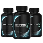 3 Pack Boost Steel X Male Pills Advanced Formula*, Boost SteelX Dietary Supplement - 270 Count