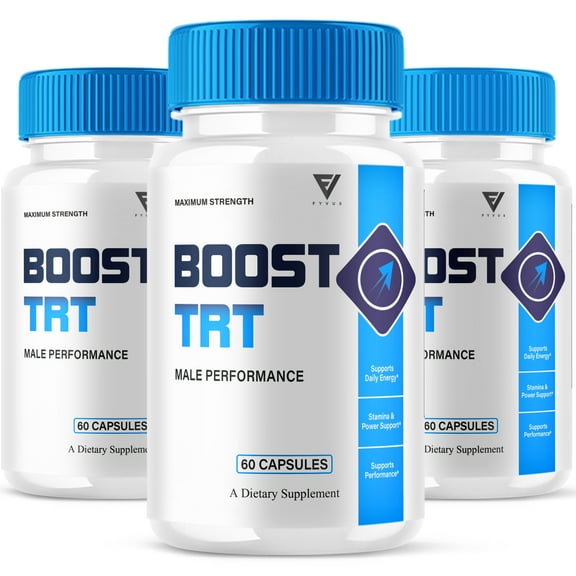 (3 Pack) Boost TRT Capsules, BoostTRT Advanced Performance Pills (180 Capsules)