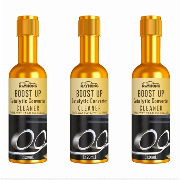 3 Pack Boost Up Vehicle Engine Catalytic Converter Cleaner Three Way Catalyst Cleaner