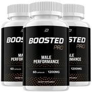 3 Pack Boosted Pro for Men Capsules, Boosted Pro Pills, Boosted Pro Advanced Formula, Boosted Pro Dietary Supplement, Boosted Pro All Natural Support Formula Reviews 180 Capsules