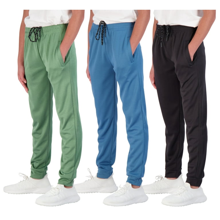 3 Pack Boy s Mesh Active Athletic Casual Jogger Sweatpants with Pockets Walmart
