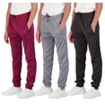 thumbnail image 1 of 3 Pack: Boy's Mesh Active Athletic Casual Jogger Sweatpants with Pockets, 1 of 7