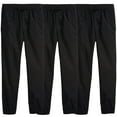 thumbnail image 1 of 3-Pack Boy's Slim Fitting Cotton Stretch Classic Twill Joggers, 1 of 5