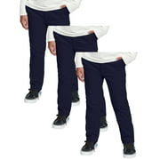 3 Pack Boy's Stretch Slim Fit School Uniform Chino Pants