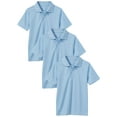 thumbnail image 1 of 3-Pack Boys Moisture Wicking Short Sleeve Polos, 1 of 6