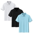 thumbnail image 1 of 3 Pack Boys Polo Shirts Solid School Uniform Cotton Short Sleeve Golf Polo Shirt for Kids Boy Girl, 1 of 9