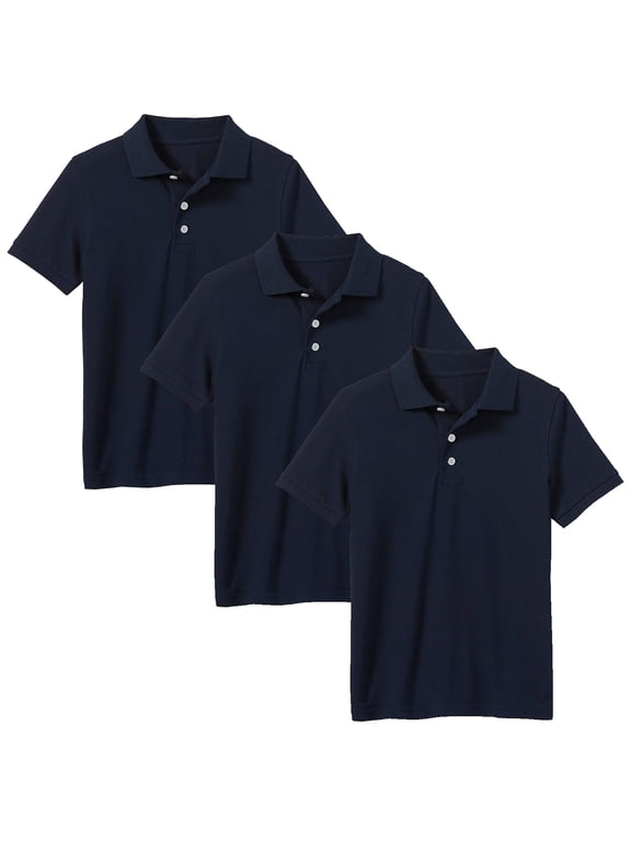 3-Pack Boys School Uniform Polo (Little Boys & Big Boys)