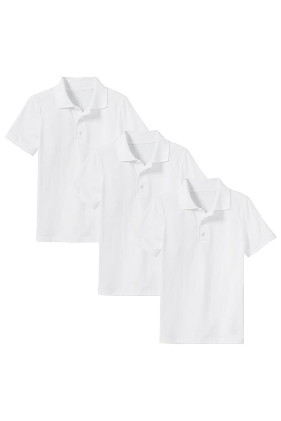 3-Pack Boys School Uniform Polo (Little Boys & Big Boys)