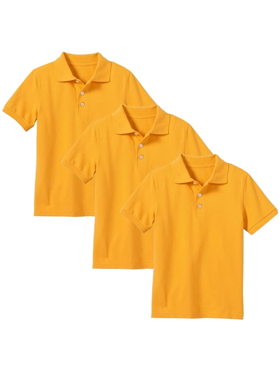 3-Pack Boys School Uniform Polo (Little Boys & Big Boys)