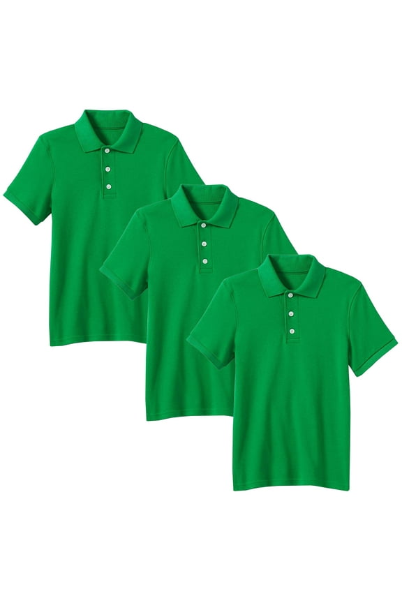 3-Pack Boys School Uniform Polo (Little Boys & Big Boys)