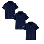 AJIWYH 3-Pack Boys School Uniform Polo,Sizes M-3XL