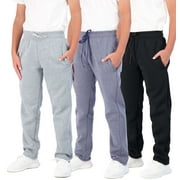 3 Pack: Boys' Tech Fleece Open Bottom Sweatpants with Pockets